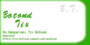 botond tix business card